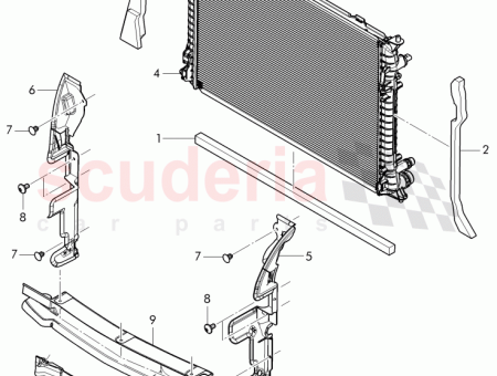 Photo of CONDUIT D AIR RADIATEUR DE REFROIDISSEMENT 4W0 121…