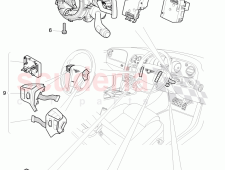 Photo of MODULE LECTRONIQUE POUR LA DIRECTION COL INTERRUPTEUR COMBIN…