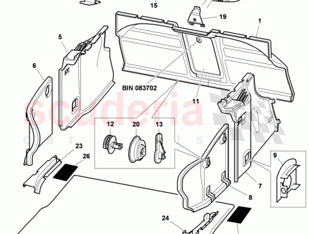 Photo of PANNEAU DE GARNITURE DE HAYON COUVERCLE DE COFFRE…