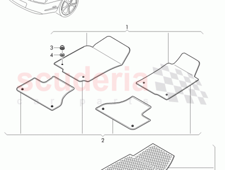 Photo of 1 JEU DE TAPIS DE PIEDS TOUT TEMPS…