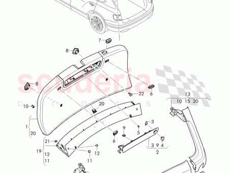 Photo of PANNEAU DE GARNITURE POUR LE HAYON 36A 867…