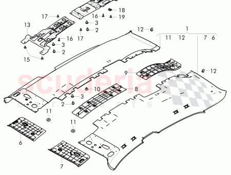 Photo of GARNITURE DE TOIT MOUL E 4W0 867 501…