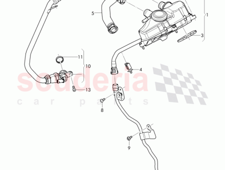 Photo of CONDUITE DE RENIFLARD AVEC SUPPORT 07P 103 283…