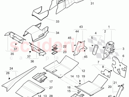 Photo of MOQUETTE GARNITURE PANNEAU TRANSVERSAL 3Y2 857…