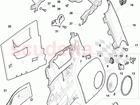 Photo of L MENT DE SUPPORT ARRI RE DROIT…