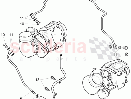 Photo of TUYAU DE REFROIDISSEMENT DU TURBOCOMPRESSEUR DE GAZ D…
