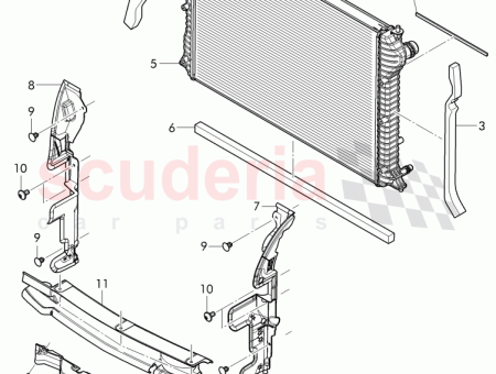 Photo of CONDUIT D AIR RADIATEUR DE REFROIDISSEMENT 4W0 121…