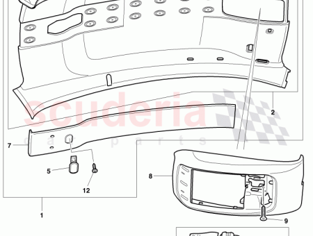 Photo of GARNITURE DE TOIT MOUL E CUIR 3W8 867…