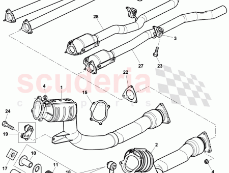 Photo of TUYAU D CHAPPEMENT AVEC CATALYSEUR D 01 10…