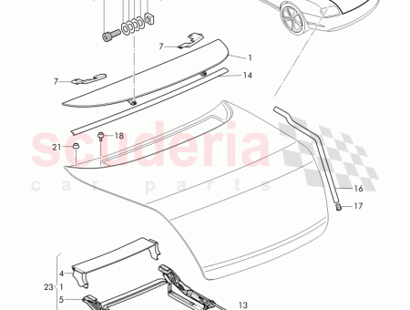 Photo of SUPPORT POUR SPOILER MONTAGE F 3W C 072…