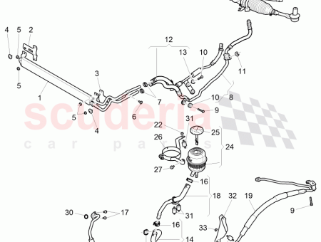 Photo of TUBE TUYAU BO TIER DE DIRECTION POMPE 3W0…
