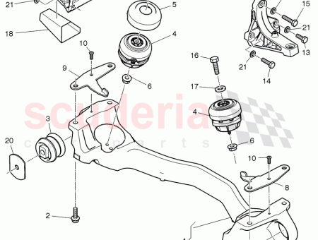 Photo of SUPPORT MOTEUR AVEC CAOUTCHOUC MONTAGE D 27 10…