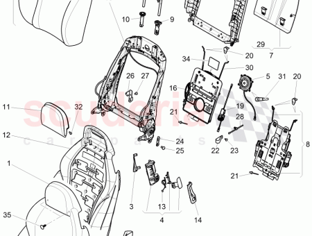 Photo of POIGN E DE D VERROUILLAGE DU DOSSIER MONTAGE…