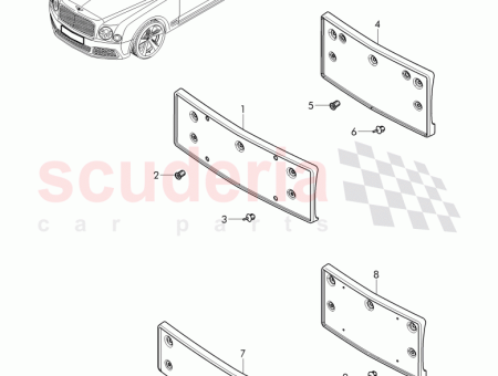 Photo of CADRE POUR PLAQUE D IMMATRICULATION 3Y0 807 287…