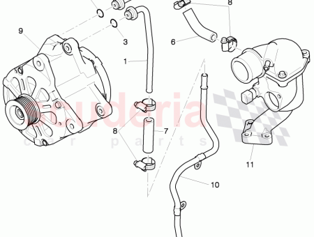 Photo of TUYAU DE REFROIDISSEMENT ALTERNATEUR TRIPHAS REFROIDI PAR EAU…