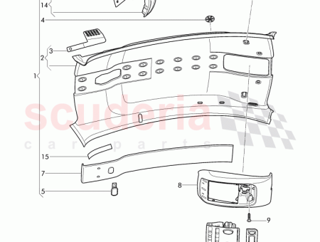 Photo of GARNITURE DE TOIT MOUL E 3W8 867 501…
