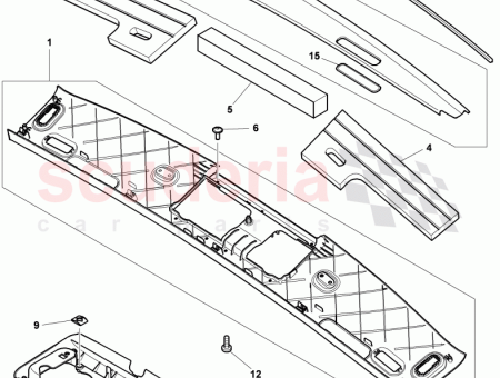 Photo of CONSOLE DE PAVILLON ROUGE NOIR CARBONE…