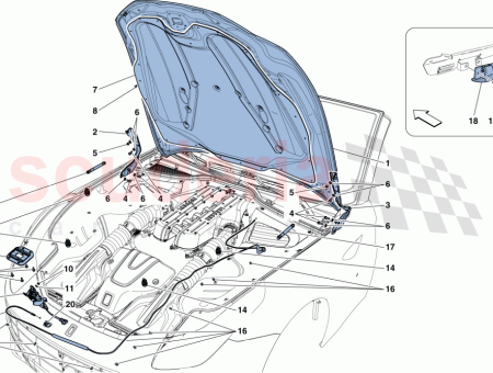 Photo of C BLE BOWDEN D OUVERTURE DU COUVERCLE…