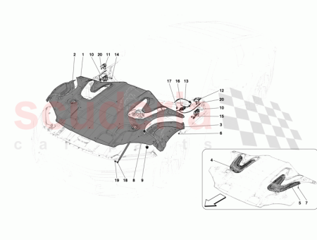 Photo of RH ENGINE COMPARTMENT LID INSULATION…