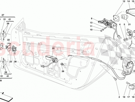 Photo of POIGN E DE PORTE INTERNE GAUCHE…