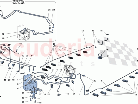 Photo of BRAKE PIPE FROM UNIT TO LEFT SIDE REAR…