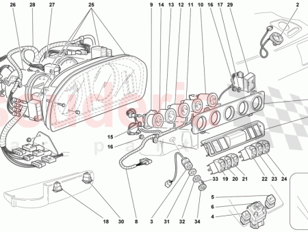 Photo of PLANCHE INSTRUMENTALE AVEC LAMPES T MOINS…