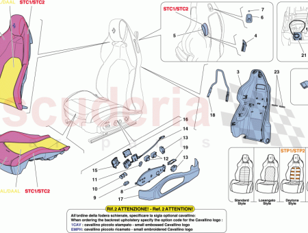 Photo of GARNITURE DU DOSSIER GAUCHE AVEC REMBOURRAGE…
