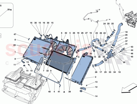 Photo of SUPPORT INF RIEUR DROIT BOBINE DE LIQUIDE DE…