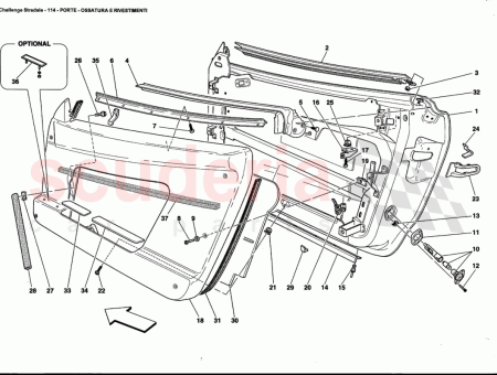Photo of CADRE DE PORTE LAT RALE DROITE…