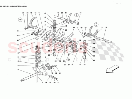 Photo of FOURCHETTE DE COMMANDE DES 3E ET 4E VITESSES…