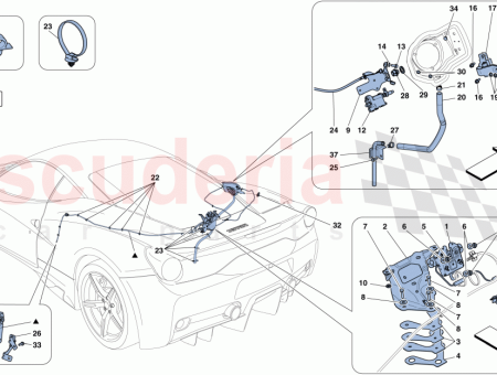 Photo of SUPPORT POUR POIGN E DE COUVERCLE DE COMPARTIMENT…