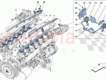 Photo of COUVERCLE DE LA POMPE SOUS LE PLENUM DROIT…