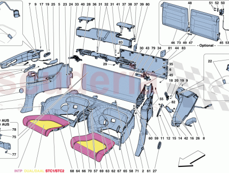 Photo of PARTIE ARRI RE DE LA GARNITURE DE DOSSIER…
