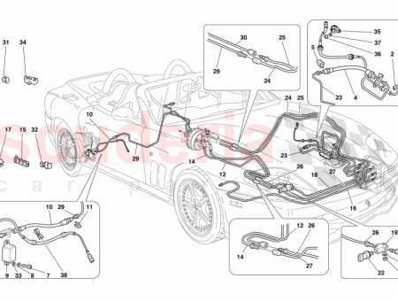 Photo of CONDUITE DE FREIN DU RACCORD LA CONDUITE FLEXIBLE…