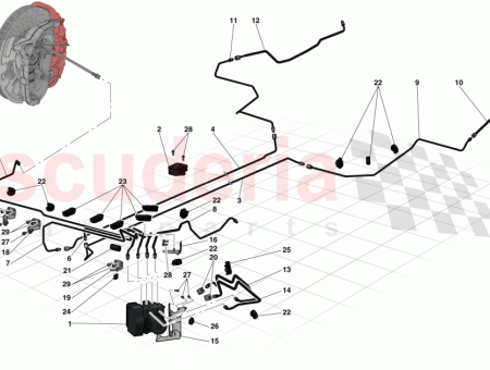 Photo of SUPPORT DE DURITE DE FREIN AVANT POUR RELEVAGE…