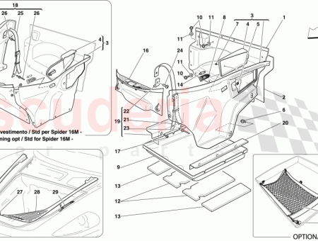 Photo of PAROI ARRI RE DU COMPARTIMENT BAGAGES MOBILE…