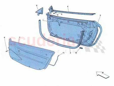 Photo of PANNEAU DE PORTE LAT RALE DROITE COMPLET…