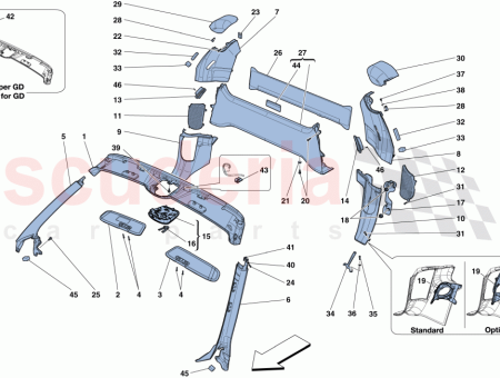 Photo of GARNITURE SUP RIEURE DE PARE BRISE…