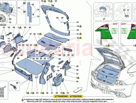 Photo of GARNITURE DE HAYON LAT RALE GAUCHE…