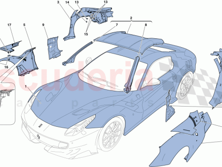 Photo of GARNITURE EXT RIEURE DU PILIER INF RIEUR DROIT…