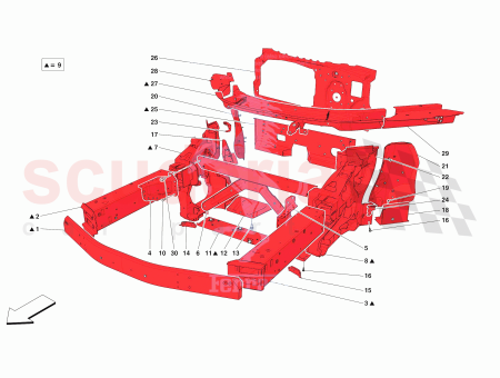 Photo of LH SUPPORT DE DURITE DE FREIN AVANT…
