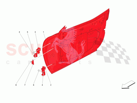 Photo of CARROSSERIE DE LA PORTE LAT RALE GAUCHE…