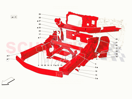 Photo of PLAQUE DE CONNEXION DE LA TRAVERSE AVANT…