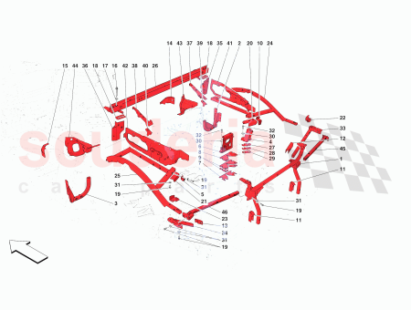 Photo of SUPPORT DE FIXATION DE FLANC ARRI RE GAUCHE…