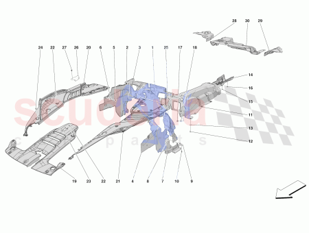 Photo of LAT RAL DROIT COMPLET COUVERCLE DU COMPARTIMENT MOTEUR…