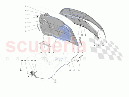 Photo of C BLE D OUVERTURE DU COUVERCLE AVANT…