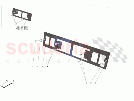 Photo of SUPPORT DE PLAQUE D IMMATRICULATION ARRI RE…