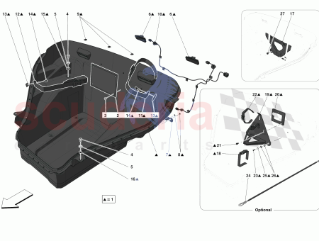 Photo of CUVETTE DE COMPARTIMENT BAGAGES COMPL TE…