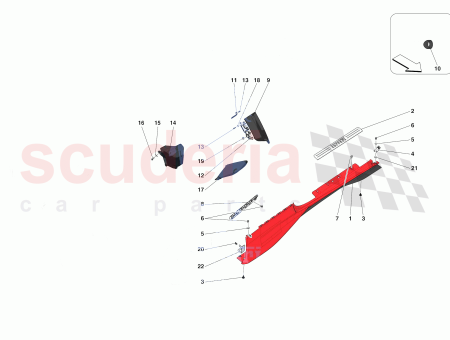 Photo of GARNITURE DE SOUS PORTE LAT RALE GAUCHE COMPL…