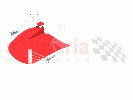 Photo of RH CHARNI RE DE COUVERCLE ARRI RE…